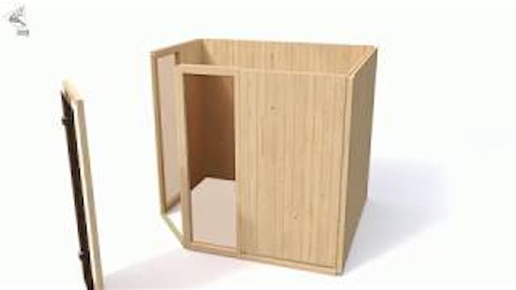 Karibu Sauna Askja Superior mit Fronteinstieg 68 mm Karibu Sauna Askja Superior mit Fronteinstieg 68 mm