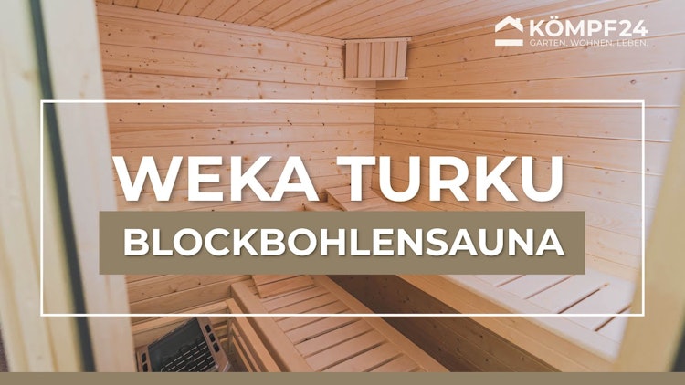 Weka Premium Massivholzsauna Turku 2 - 45 mm Weka Premium Massivholzsauna Turku 2 - 45 mm
