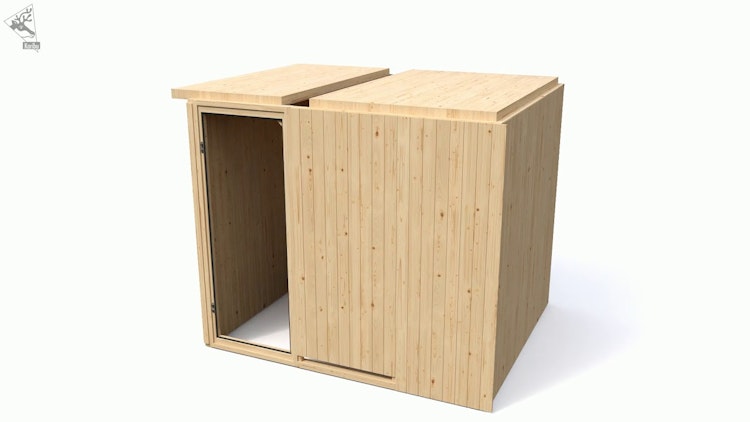 Karibu Woodfeeling Sauna Arvika - 68 mm Aktionssauna Karibu Woodfeeling Sauna Arvika - 68 mm Aktionssauna