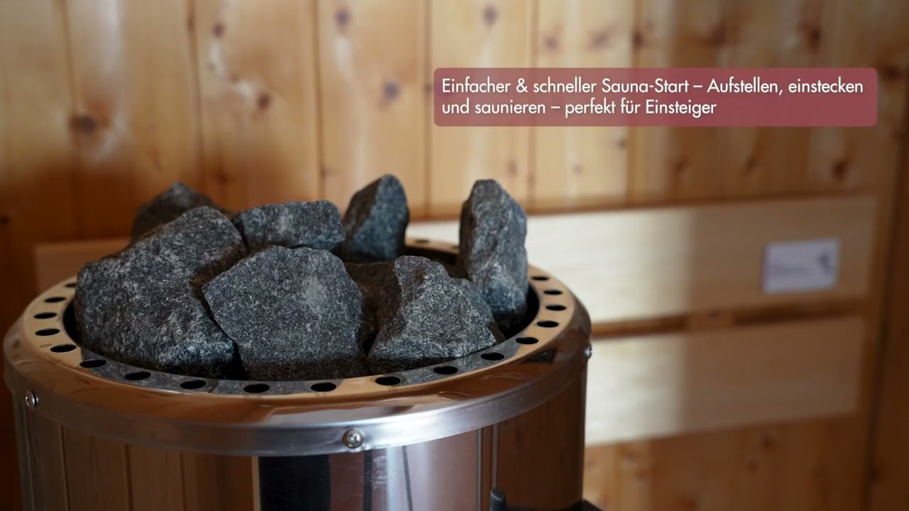 Karibu Sauna Avari 2 Superior mit Fronteinstieg 68 mm - 230 Volt Plug & Play