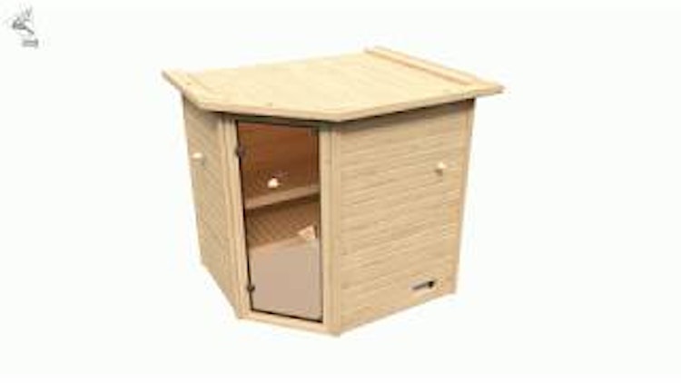 Karibu Woodfeeling Sauna Adelina - 38 mm Massivholz Aktionssauna Karibu Woodfeeling Sauna Adelina - 38 mm Massivholz Aktionssauna